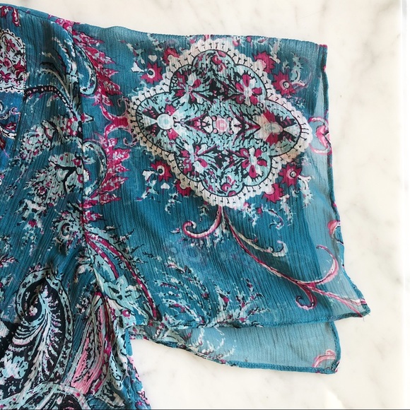 The Limited Paisley Silk Blouse - Picture 5 of 8